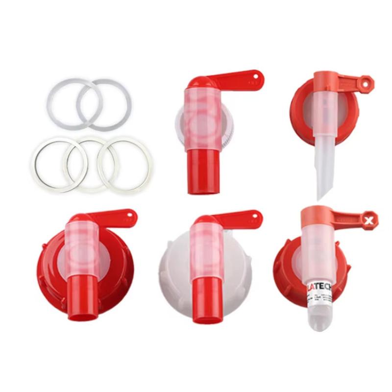 Silicone Tap Washer - قطعة واحدة، صنبور بلاستيكي أحمر وأبيض،