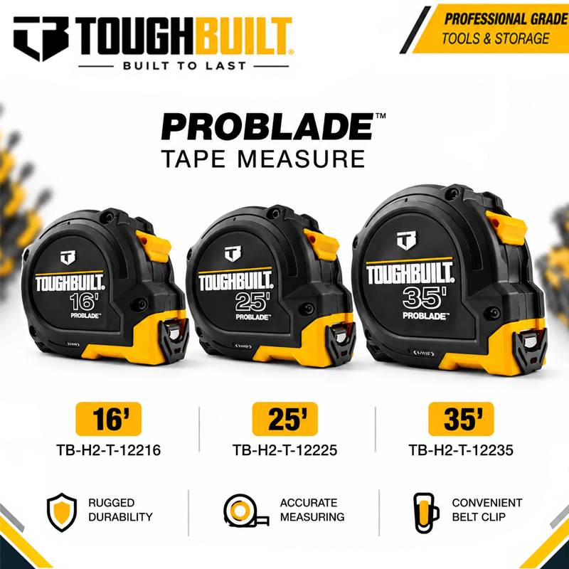 سلسلة TOUGHBUILT بطول 16 قدم/2 - مراجعة Stanley Tape 25Ft وسعره